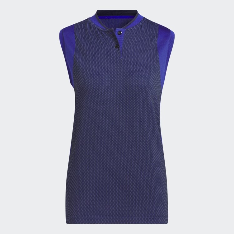Ultimate365 Tour Camisa Polo Sem Manga Primeknit Azul Adidas