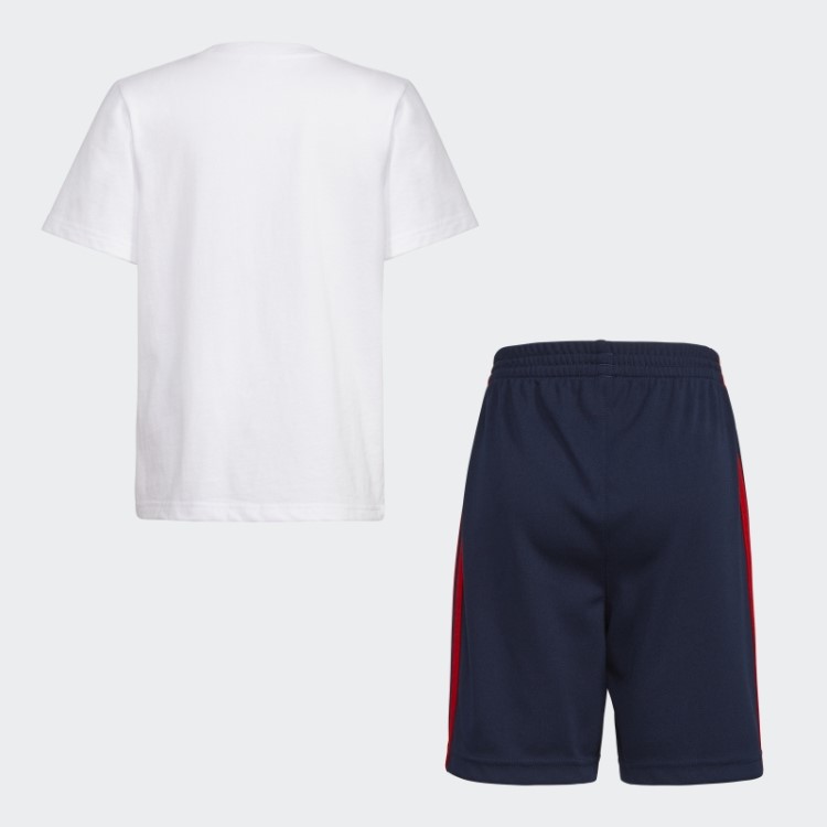 Adidas T-shirt Gráfica Branca E Conjunto Curto