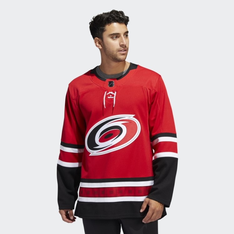Red Hurricanes Home Autentic Jersey Adidas