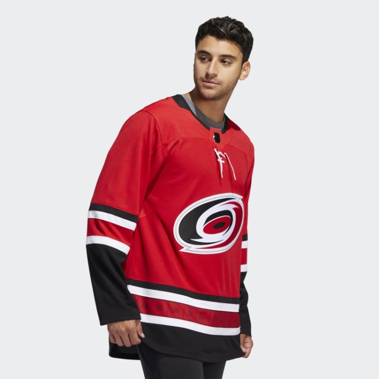 Red Hurricanes Home Autentic Jersey Adidas