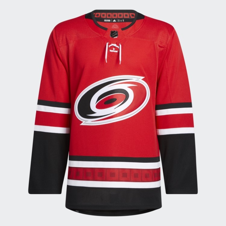 Red Hurricanes Home Autentic Jersey Adidas