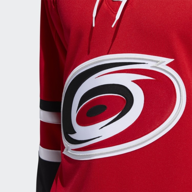 Red Hurricanes Home Autentic Jersey Adidas