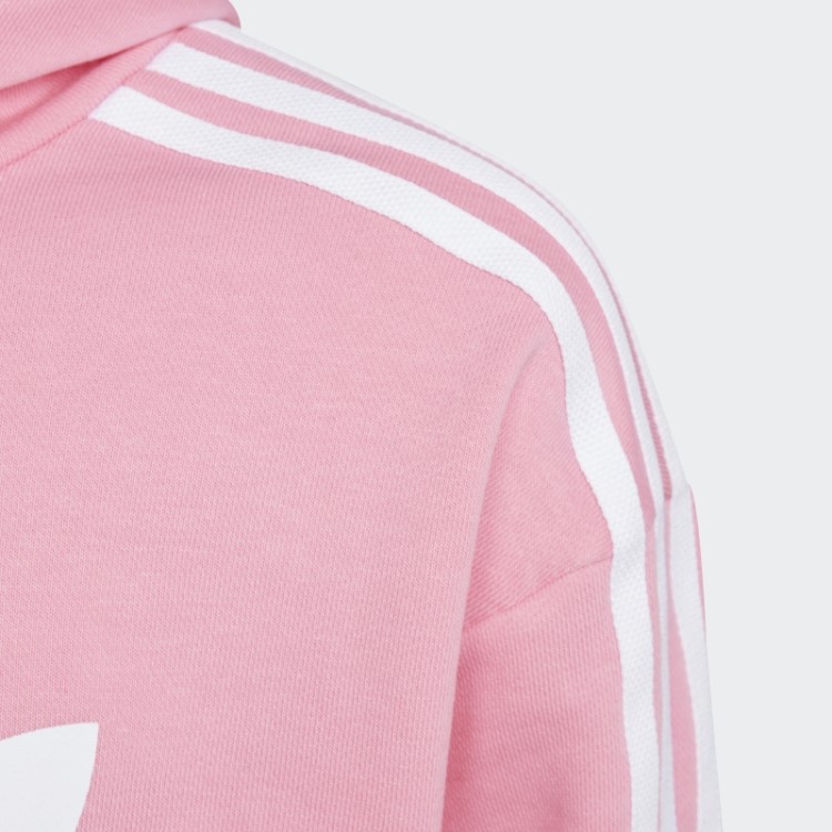 Moletom Cropped Rosa Adicolor Adidas