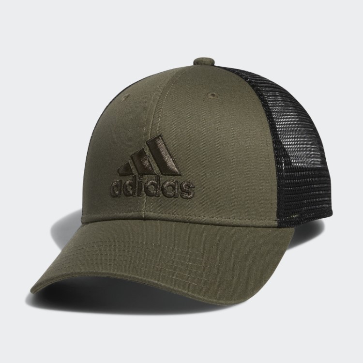 Boné Snapback Em Malha Estruturada Adidas Strong Olive