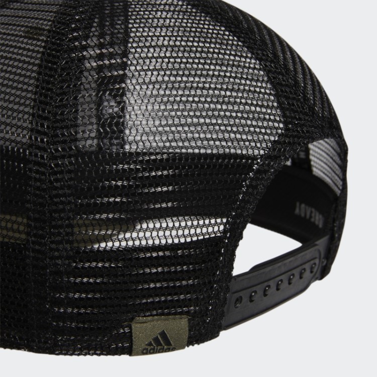 Boné Snapback Em Malha Estruturada Adidas Strong Olive
