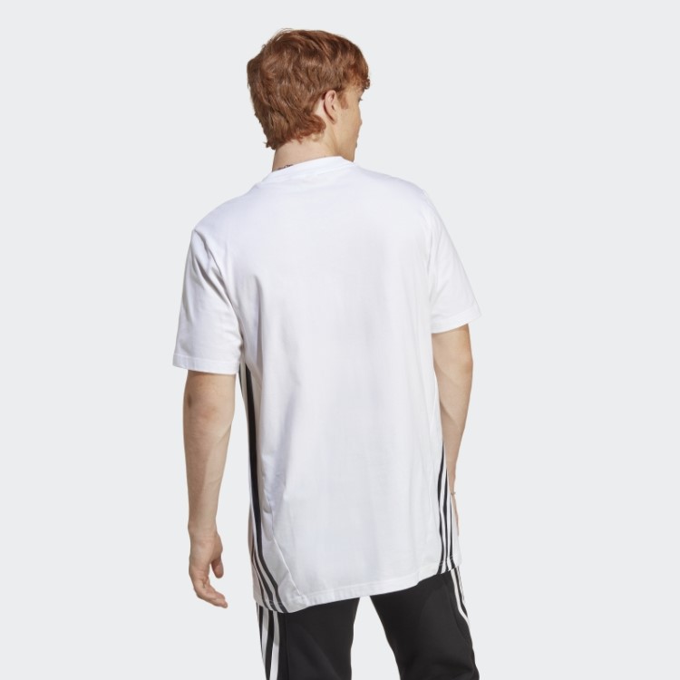 Camiseta Com As Três Listras Future Icons Branca Adidas Fashion