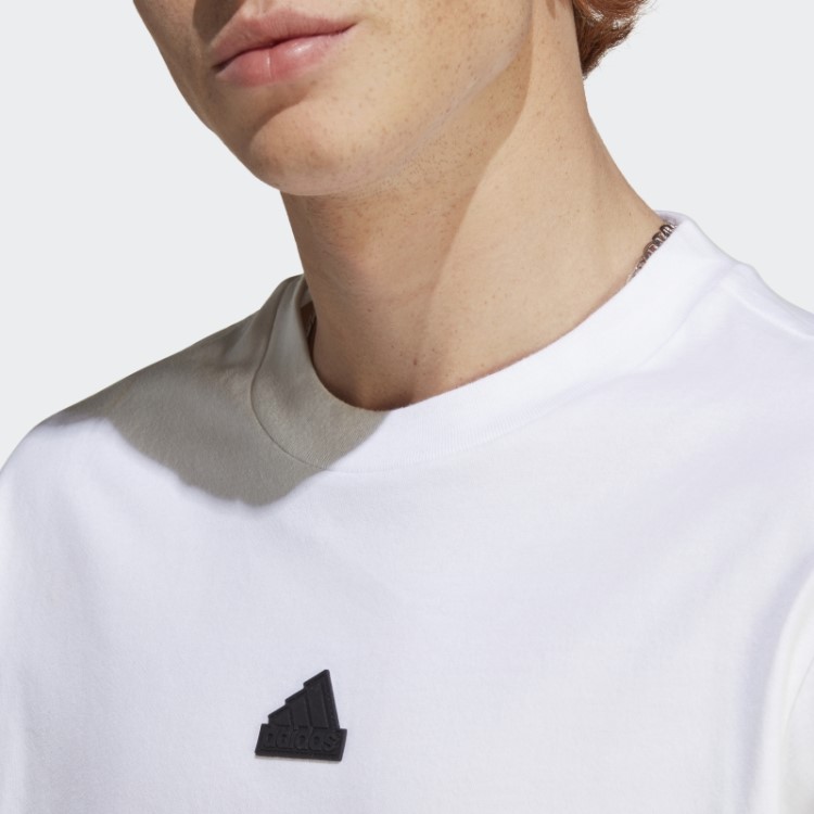 Camiseta Com As Três Listras Future Icons Branca Adidas Fashion