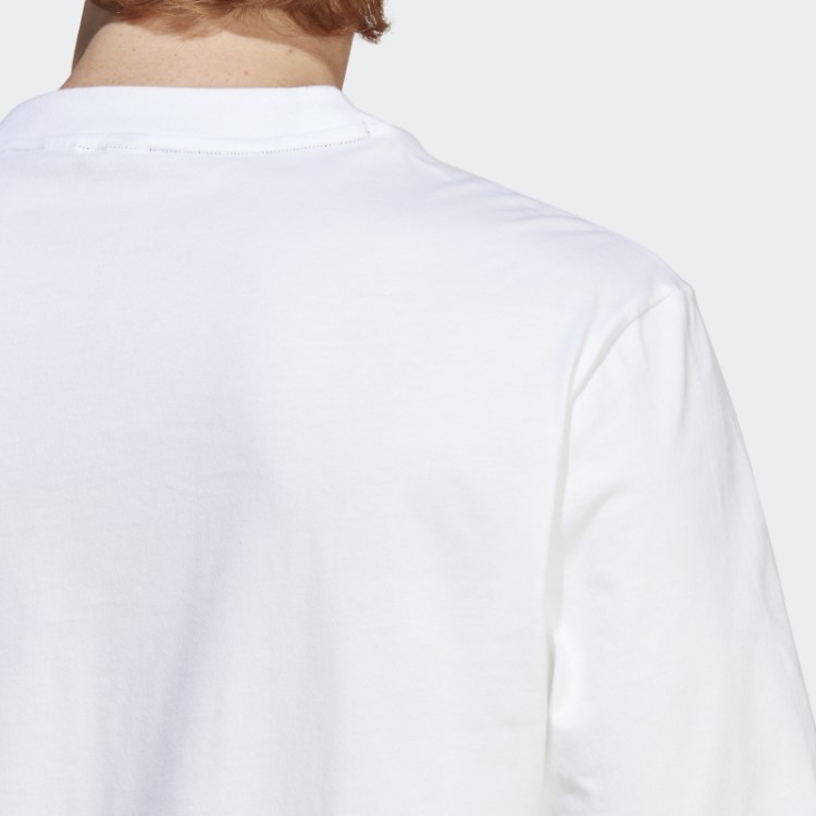 Camiseta Com As Três Listras Future Icons Branca Adidas Fashion