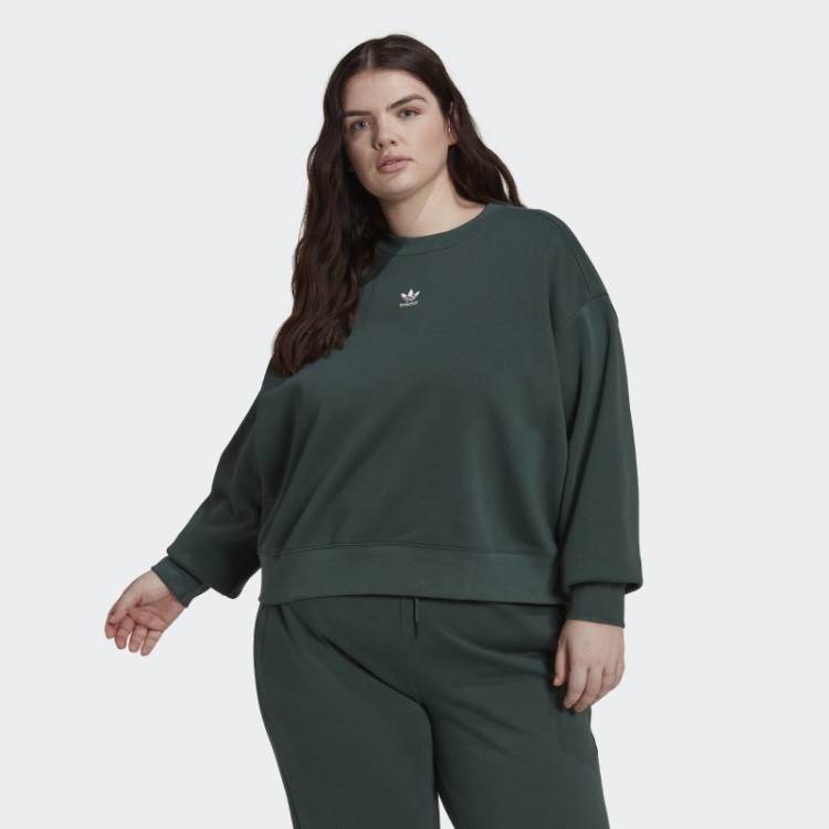 Moletom Verde Mineral Adidas Adicolor Essentials (tamanho Grande)