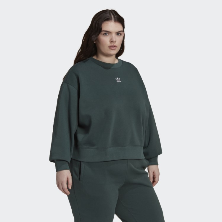 Moletom Verde Mineral Adidas Adicolor Essentials (tamanho Grande)