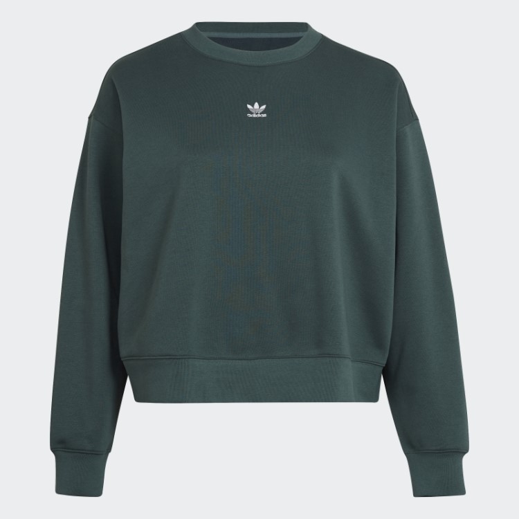 Moletom Verde Mineral Adidas Adicolor Essentials (tamanho Grande)