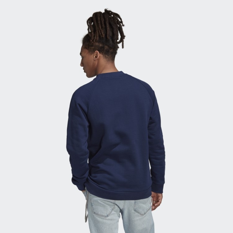 Moletom Gola Careca Adidas Night Indigo Adicolor Classics Trefoil