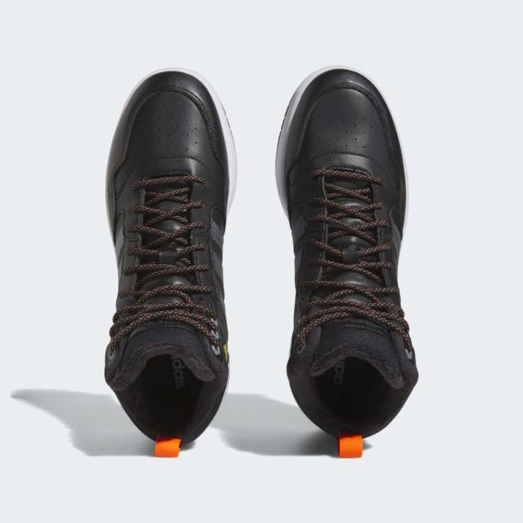 Adidas Black Hoops 3.0 Mid Lifestyle Basquete Clássico Forro De Pele Sapatos De Inverno