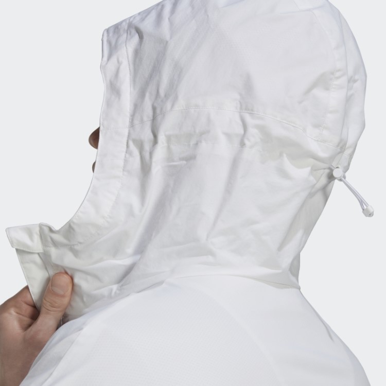Jaqueta Storm Branco Com As Três Listras Adidas