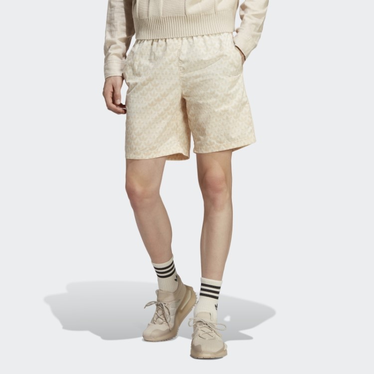 Short De Natação Com Monograma Adidas Originals Sand