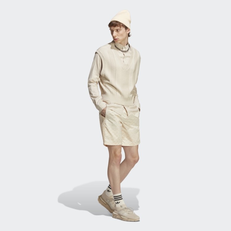 Short De Natação Com Monograma Adidas Originals Sand