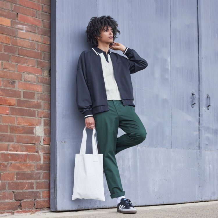 Jaqueta Bomber Com Estampa Preta Adidas (gênero Neutro)