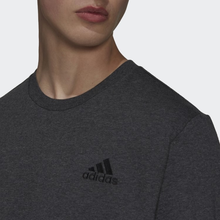 Moletom De Lã Essencial Adidas Urze Cinza Escuro