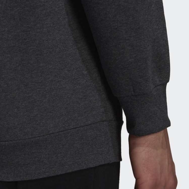 Moletom De Lã Essencial Adidas Urze Cinza Escuro