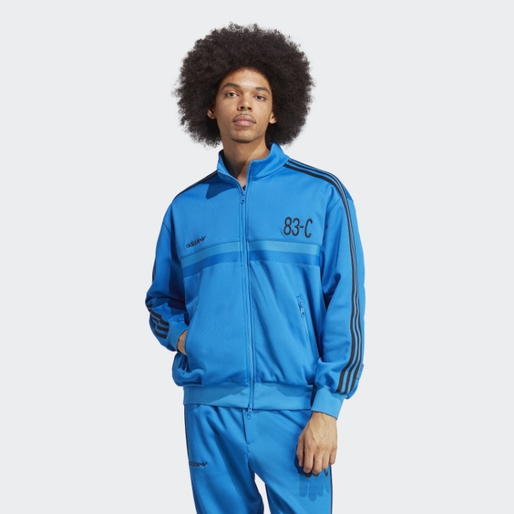 83-c Jaqueta Azul Pássaro Adidas