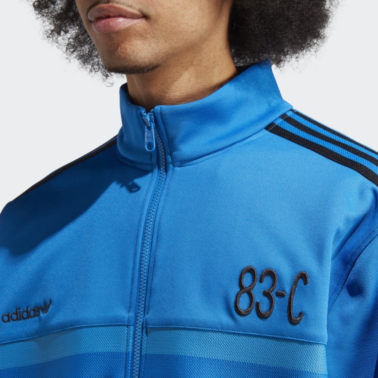 83-c Jaqueta Azul Pássaro Adidas
