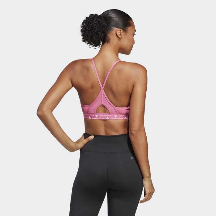 Sutiã Adidas Aeroreact Training Light-support Fúcsia
