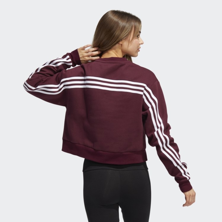 Moletom Com As Três Listras Marrom Da Adidas