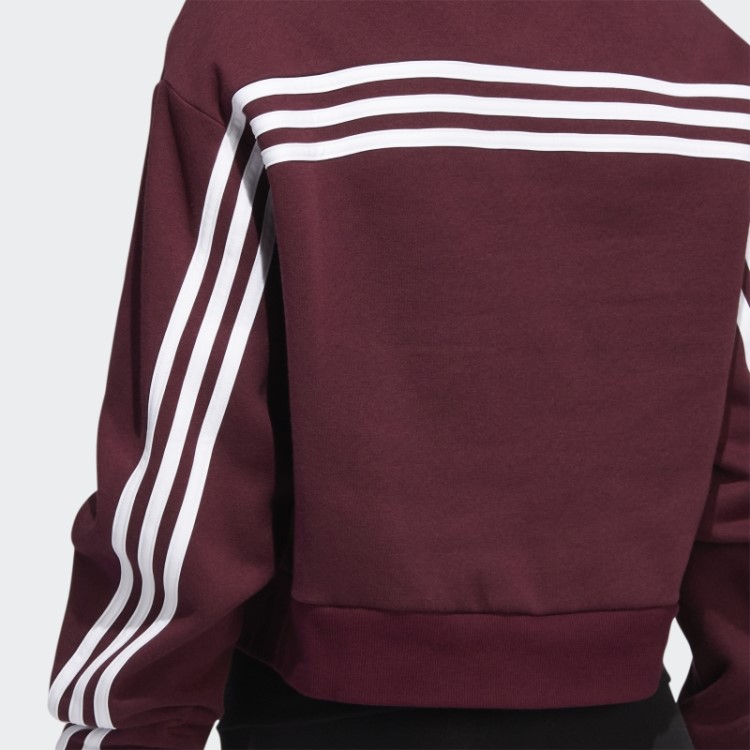 Moletom Com As Três Listras Marrom Da Adidas