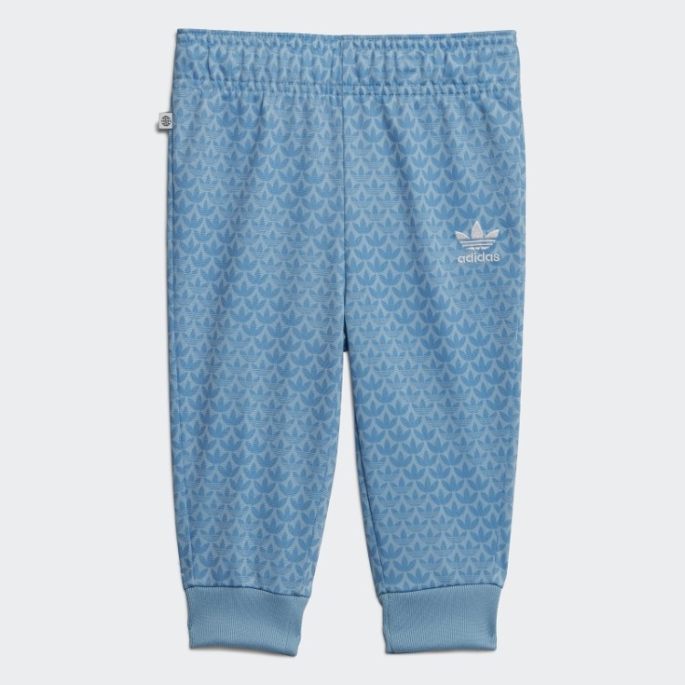 Adidas Agasalho Com Estampa De Monograma Azul