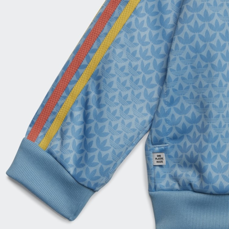 Adidas Agasalho Com Estampa De Monograma Azul