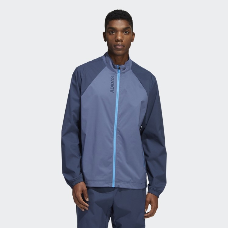 Jaqueta Provisória Com Zíper Completo Adidas Navy