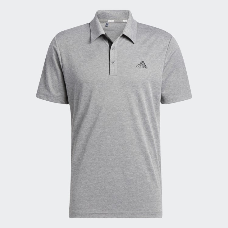 Camisa Polo Adidas Drive Heather Cinza Mel