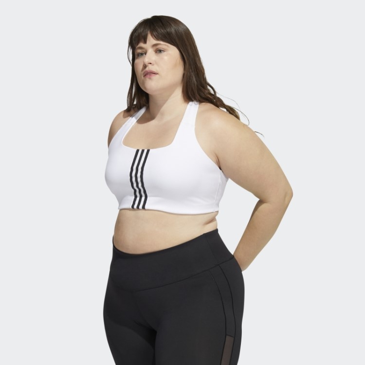 Sutiã Branco Adidas Powerimpact Training De Suporte Médio (tamanho Grande)