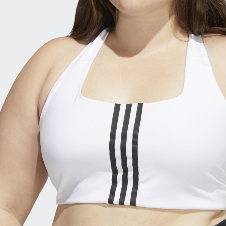 Sutiã Branco Adidas Powerimpact Training De Suporte Médio (tamanho Grande)