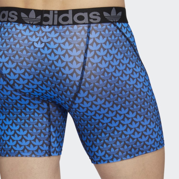 Cueca Boxer Adidas Trefoil 2 Pares Pássaro Azul