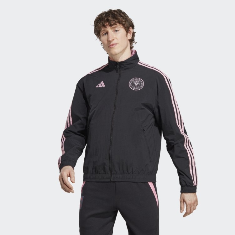 Jaqueta Preta Adidas Inter Miami Cf Hino