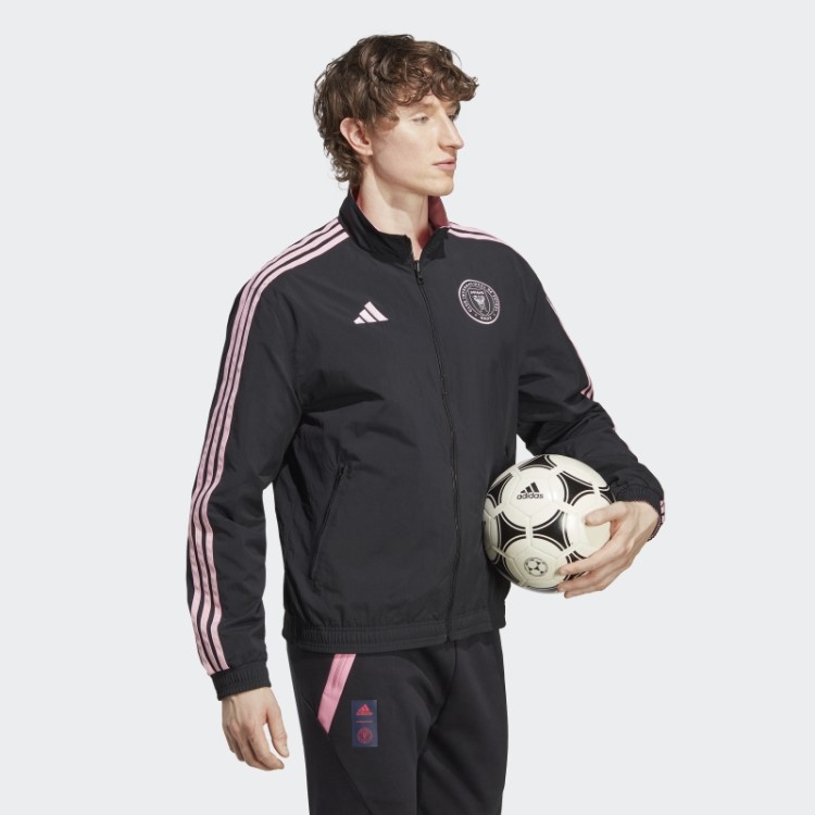 Jaqueta Preta Adidas Inter Miami Cf Hino