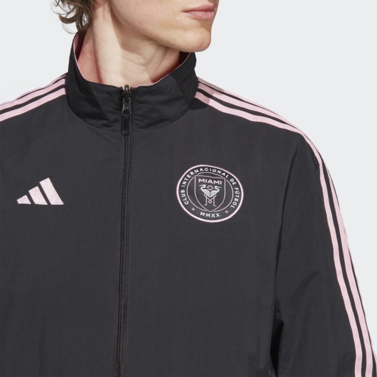 Jaqueta Preta Adidas Inter Miami Cf Hino