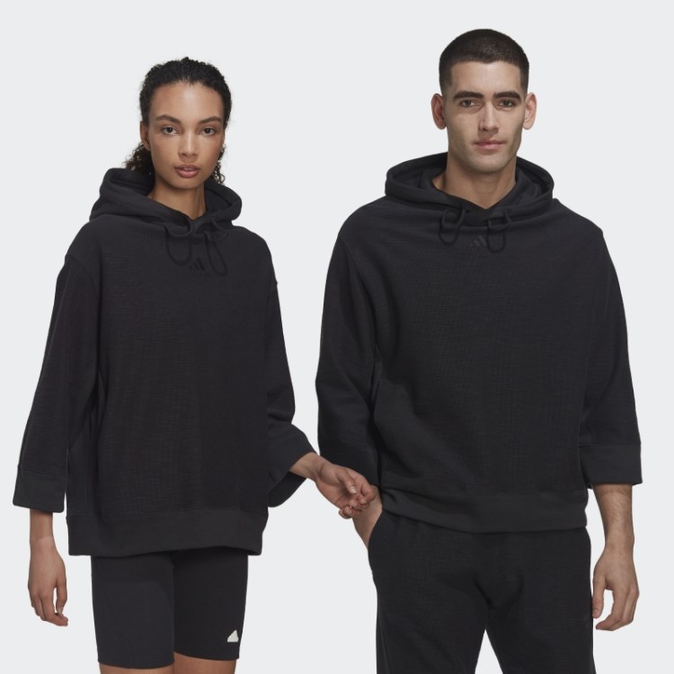 Moletom Com Capuz French Terry Invertido (gênero Neutro) Adidas Preto