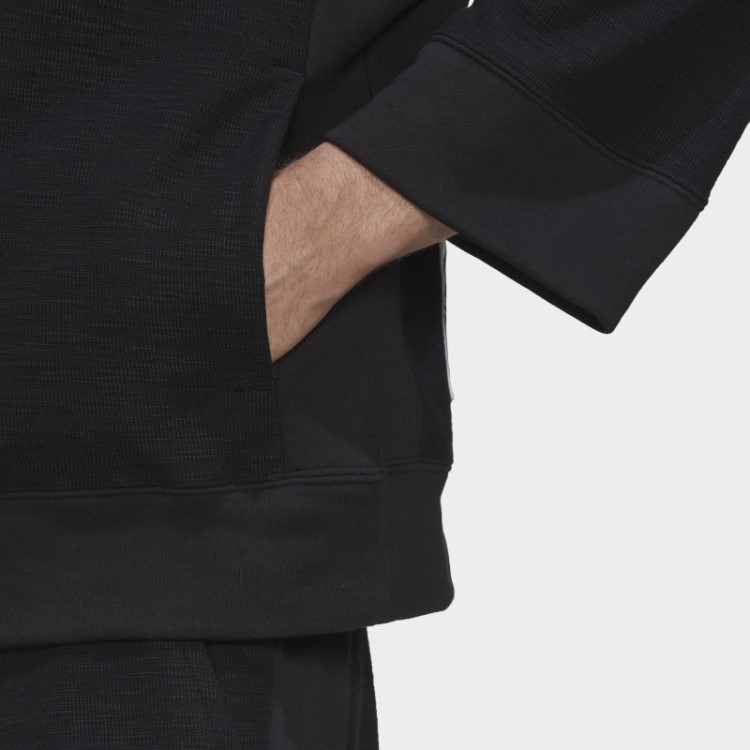 Moletom Com Capuz French Terry Invertido (gênero Neutro) Adidas Preto