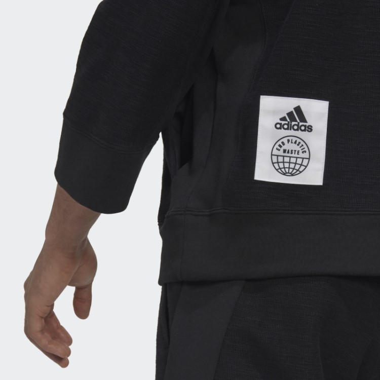 Moletom Com Capuz French Terry Invertido (gênero Neutro) Adidas Preto