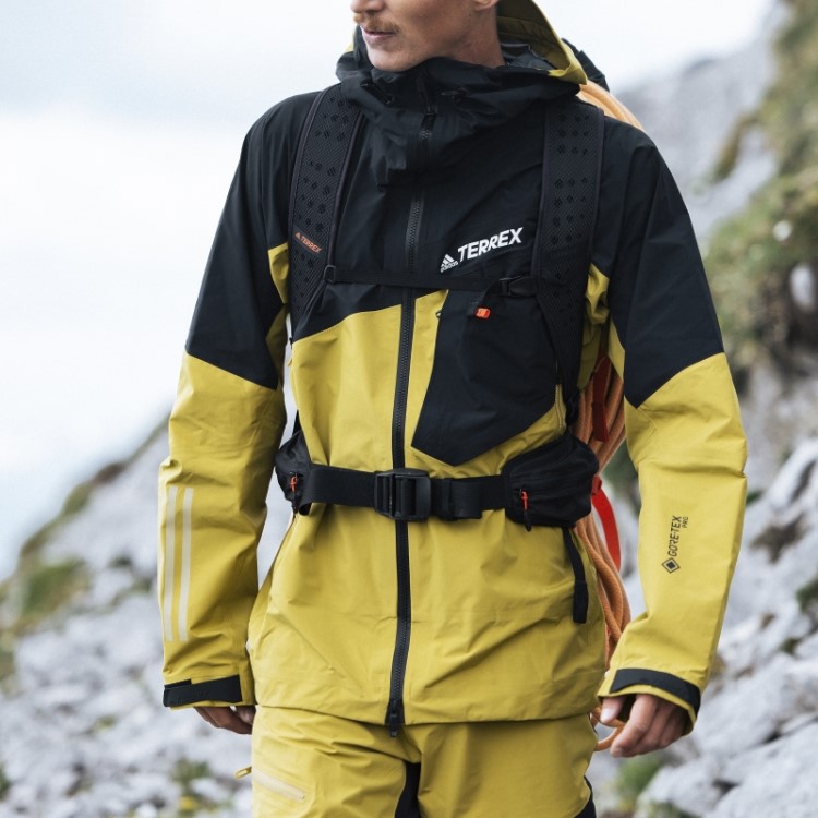 Jaqueta Profissional Olive Terrex Techrock Gore-tex Adidas