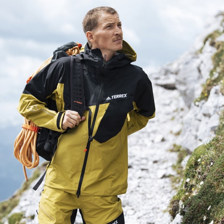 Jaqueta Profissional Olive Terrex Techrock Gore-tex Adidas
