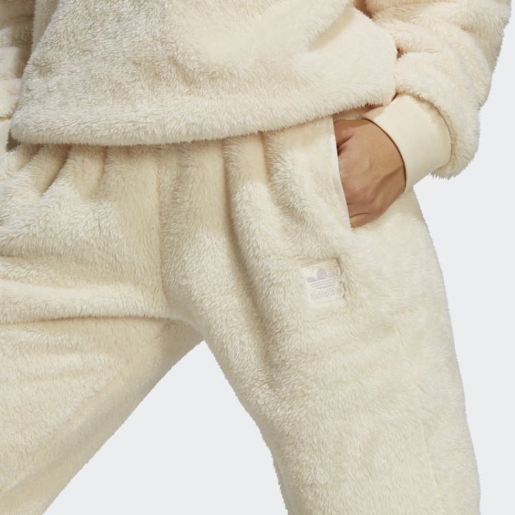 Adidas Essentials Branco + Calça De Pelúcia Fofa