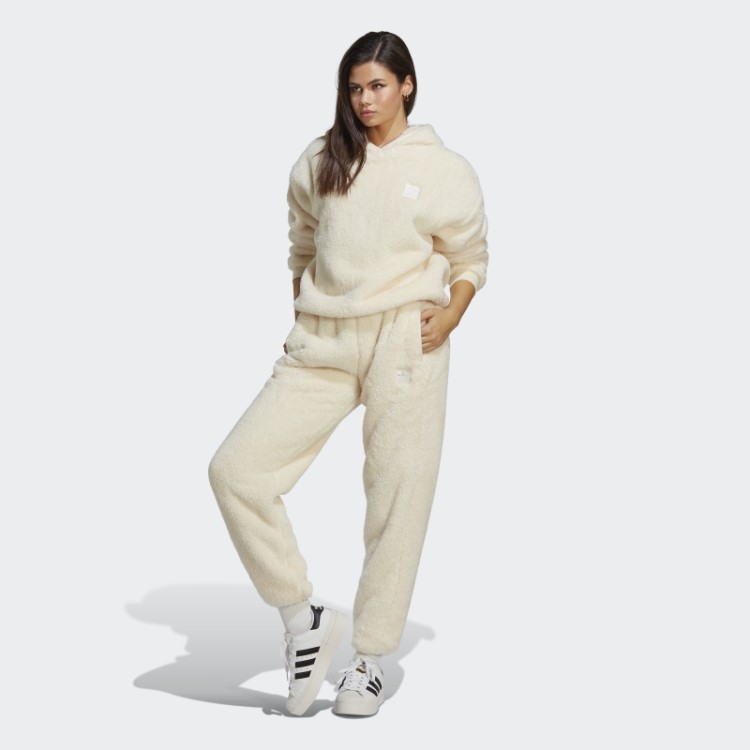 Adidas Essentials+ Fofo Teddy Jogger Branco