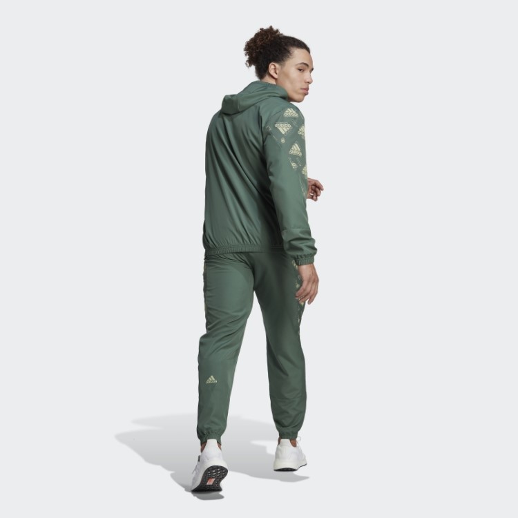 Fato De Treino Com Estampado Integral Verde óxido Adidas