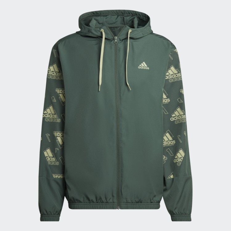 Fato De Treino Com Estampado Integral Verde óxido Adidas