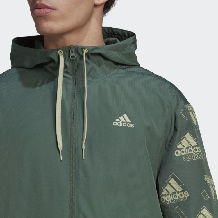 Fato De Treino Com Estampado Integral Verde óxido Adidas