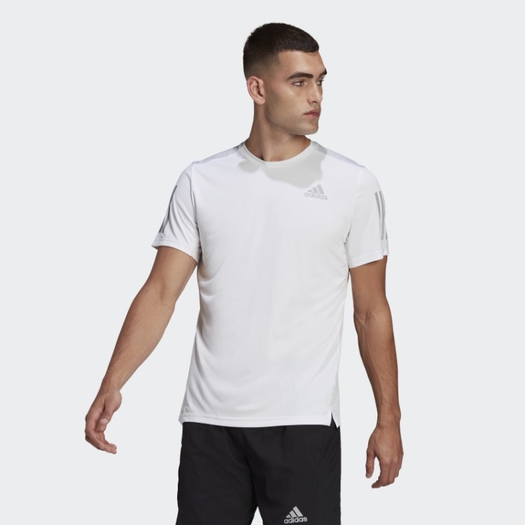 Possui A Camiseta Run Adidas Branca