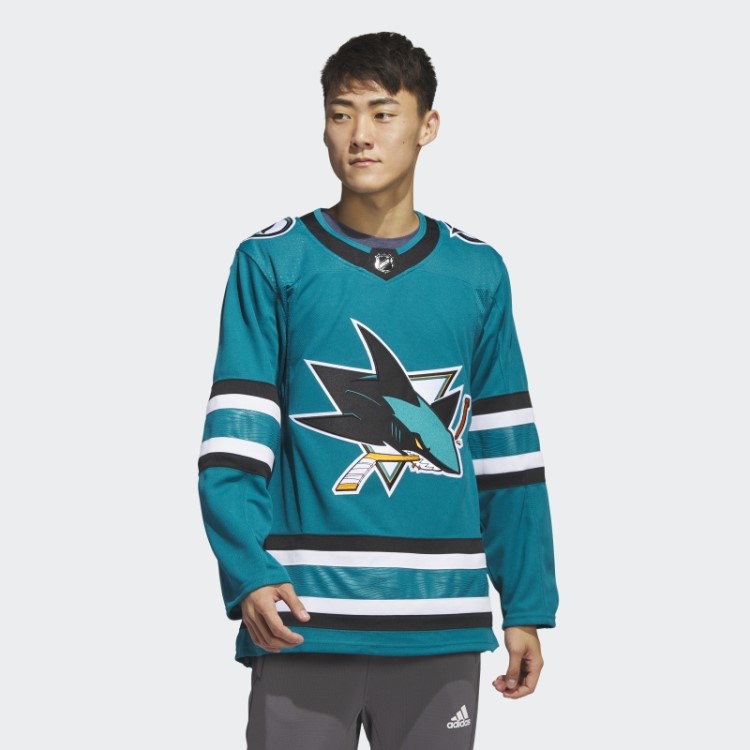 Camisa Dos Tubarões Casa Autêntica Adidas Azul Turquesa